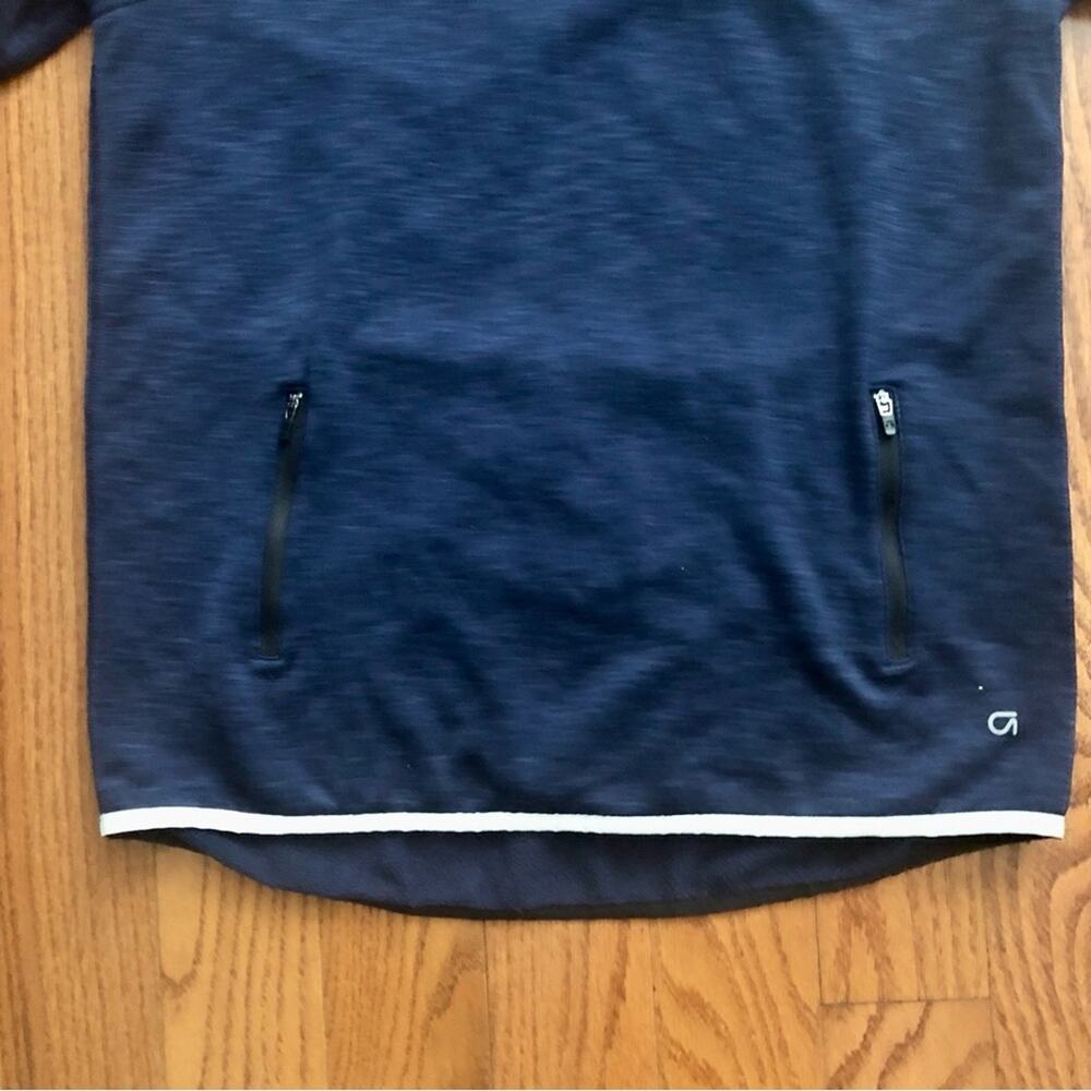 Gapfit Long Sleeve Hoodie Fleece Lined Top Navy Blue Sweater Women’s Size S - Picture 2 of 8